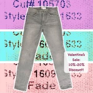 💜Sale! CURRENT/ELLIOTT Stiletto High Waist Gray Fade Skinny Jeans size 28 or 4 6